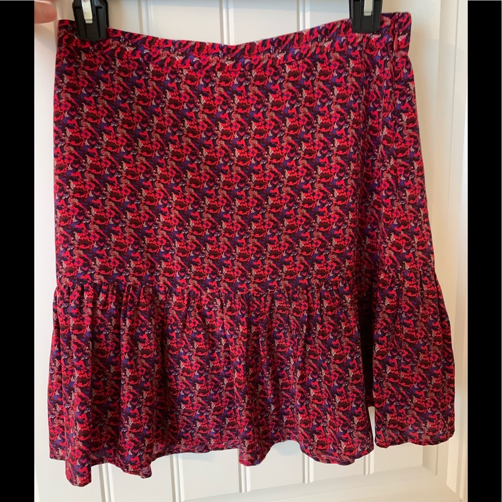 Joie silk mini skirt small